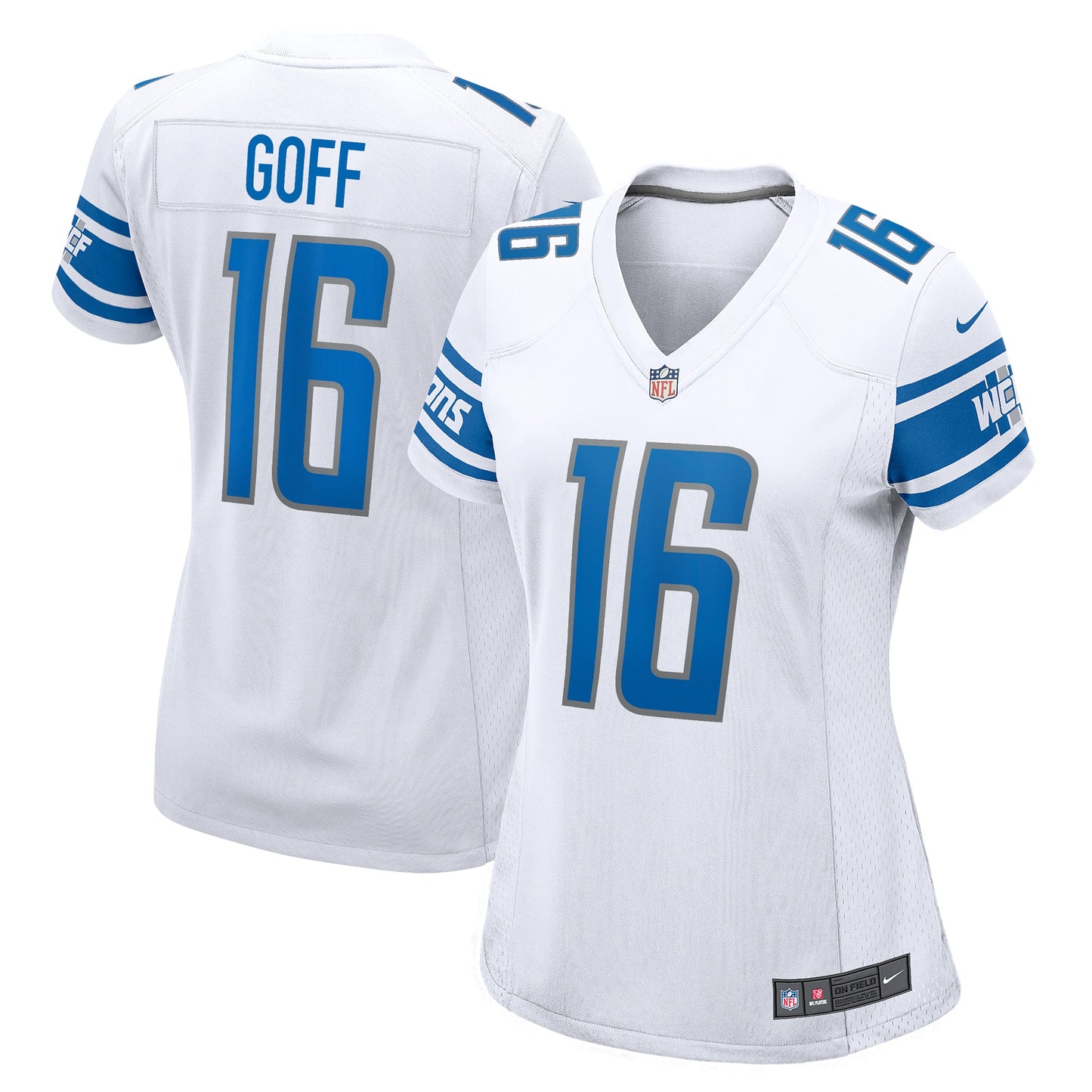 Jared Goff Detroit Lions Nike Women's Game Player Jersey - White