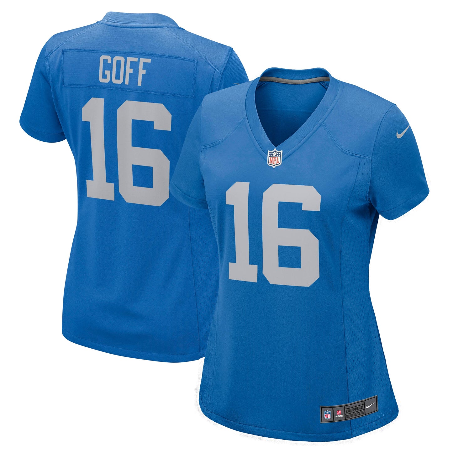 Jared Goff Detroit Lions Nike Women's Game Player Jersey - Blue
