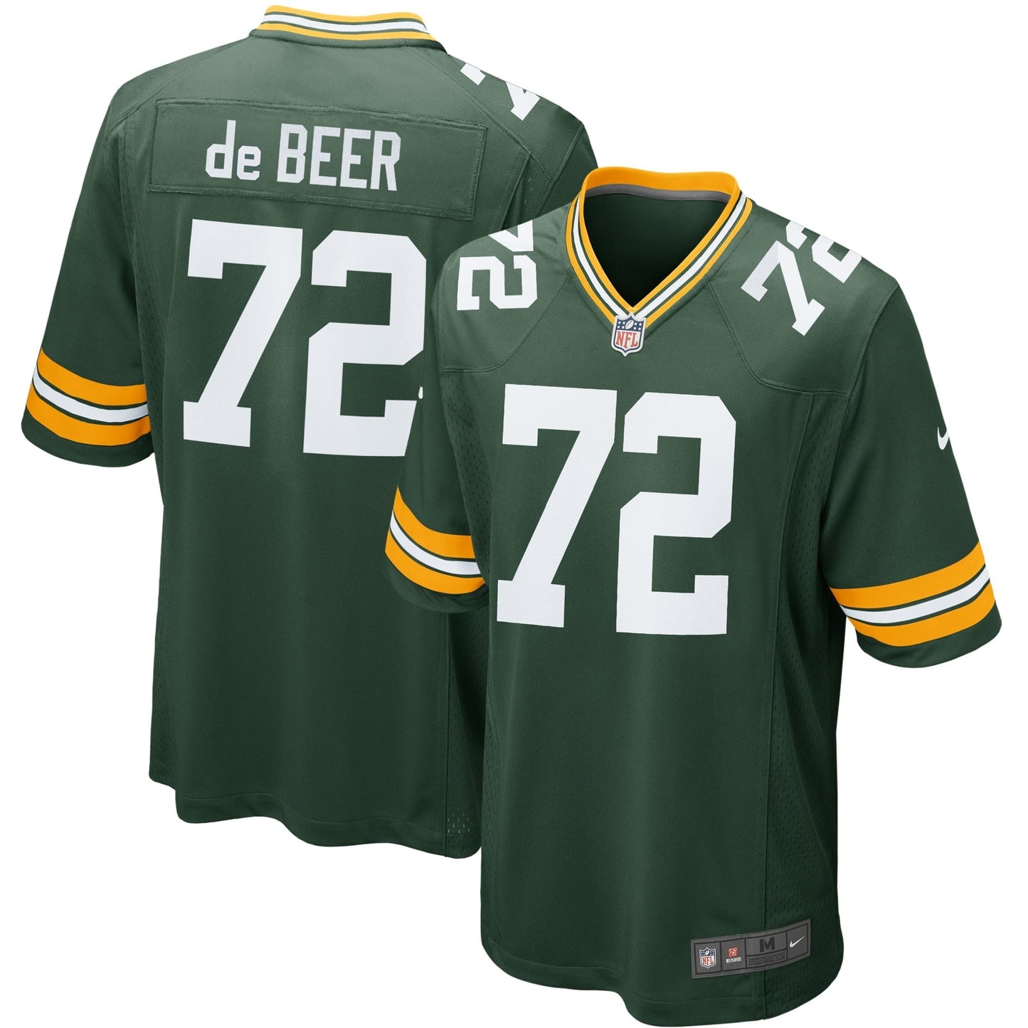 Youth Nike Gerhard de Beer Green Green Bay Packers Game Jersey