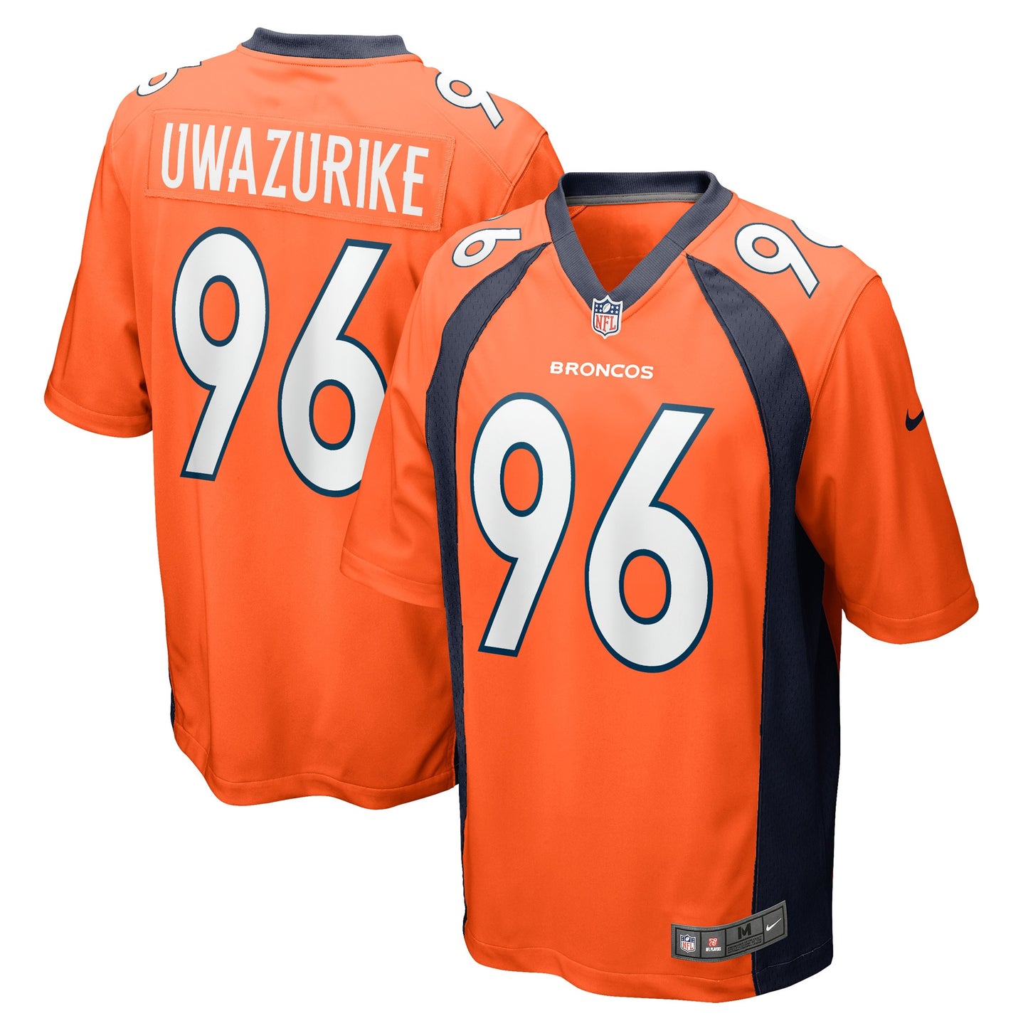 Eyioma Uwazurike Denver Broncos Nike Game Player Jersey - Orange