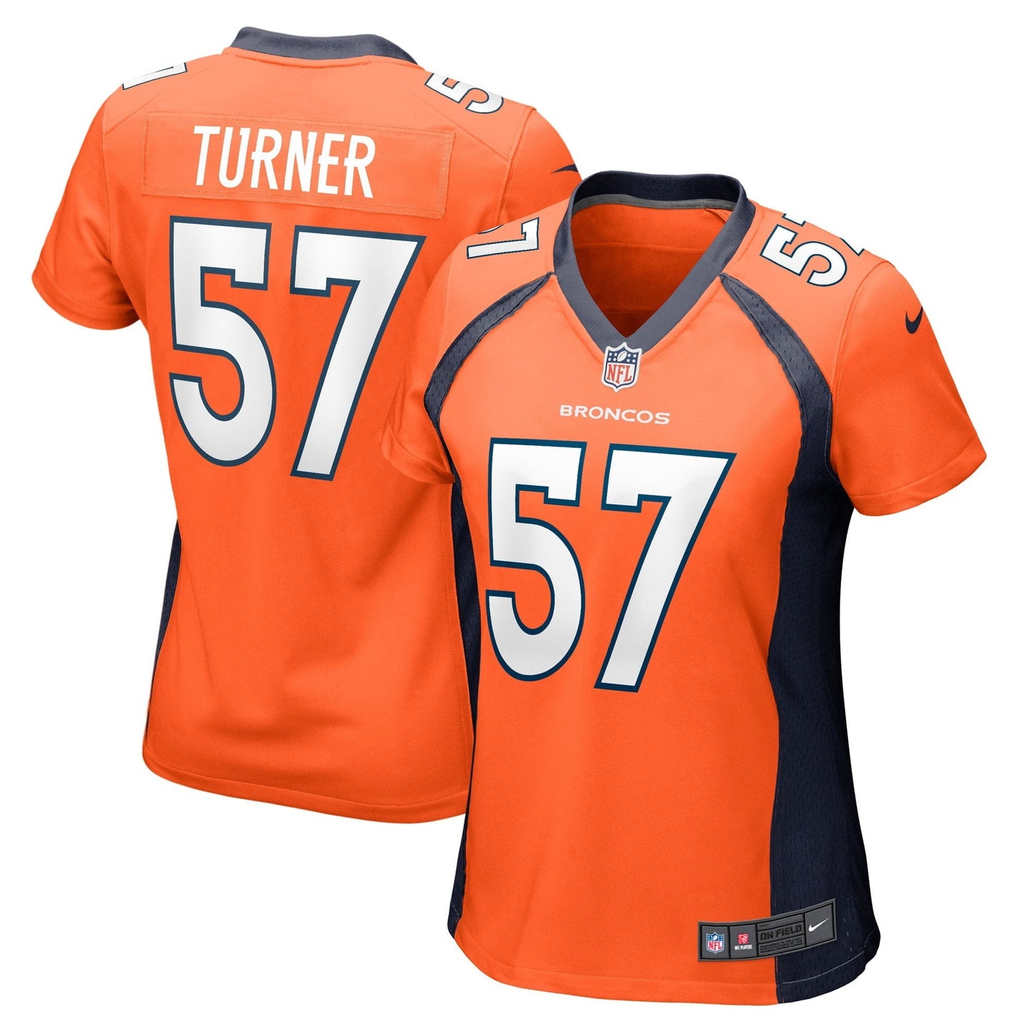 Women's Nike Billy Turner Orange Denver Broncos Game Player Jersey