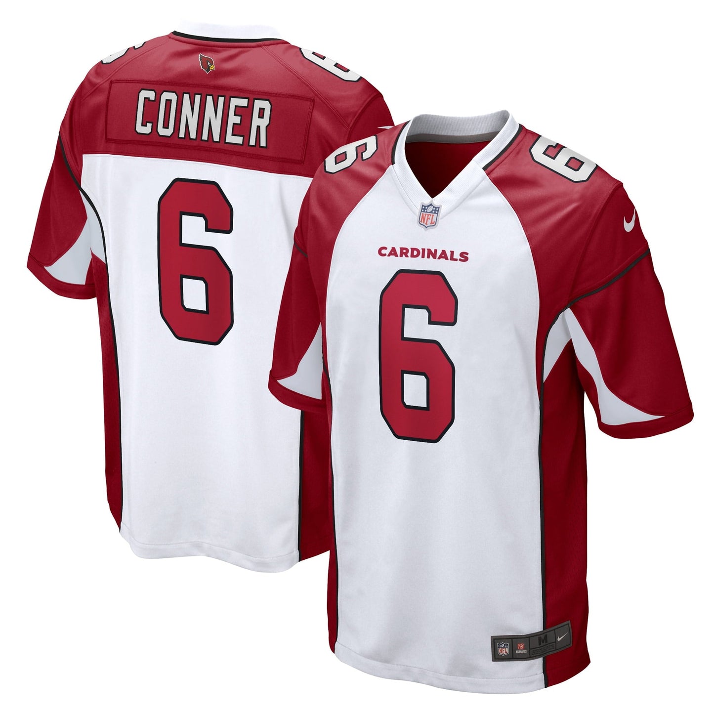 Men's Nike James Conner White Arizona Cardinals Game Player Jersey